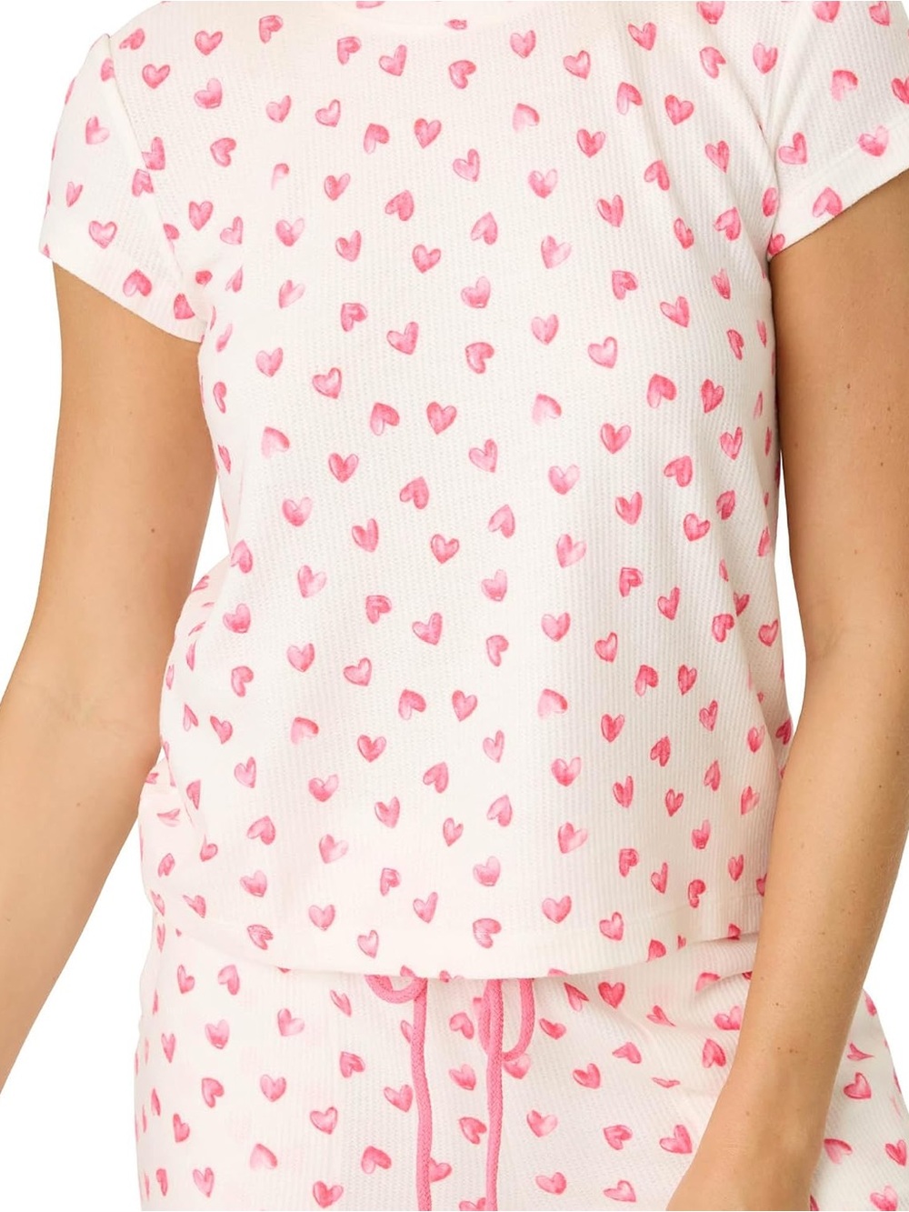 PJ Salvage Heart Print Pajama Top NWT